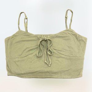IJOAH green cottagecore crop top size M
